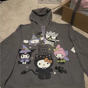 Sanrio Gray Hello Kitty and Friends Hoodie